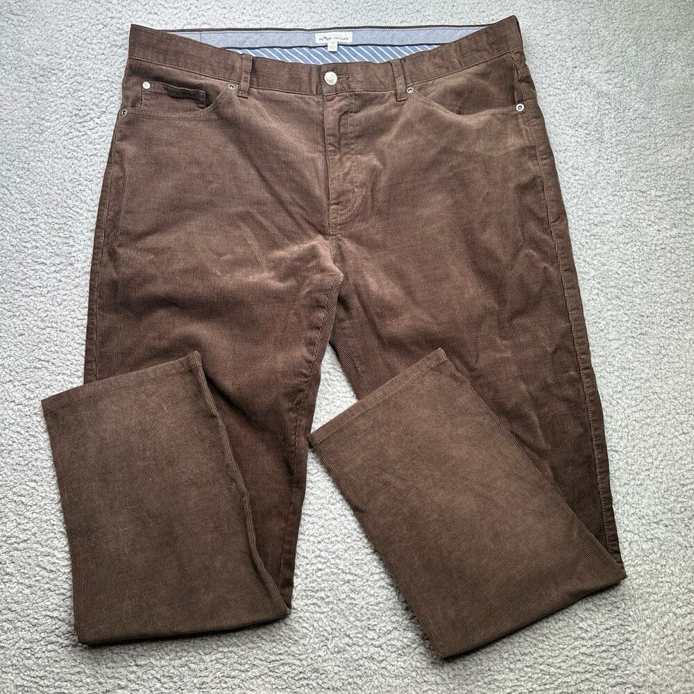 Peter Millar 5 pocket corduroy pant size 38 espresso color EUC